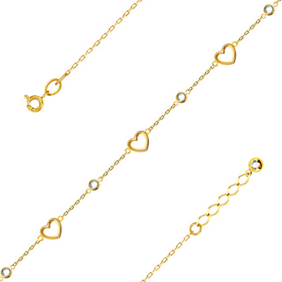 Браслет арт. ЦХ5ОФБ 3-4-1-Ж, Золото 585