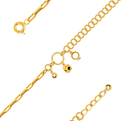 Браслет арт. ПАНДМБ 41-304-6-Ж, Золото 585 Без эмали