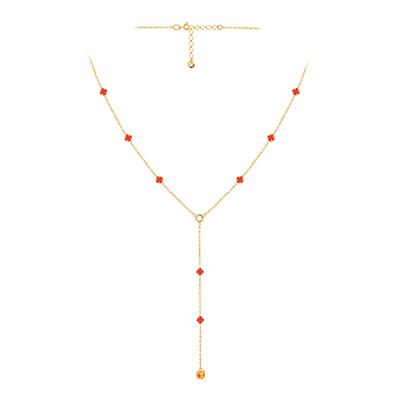 Колье арт. ЦОФВПК 1-2-Ж, Золото 585 Без эмали