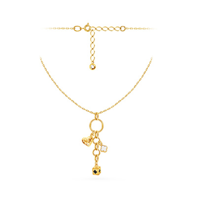 Колье арт. ПАНДЦ1К 15-9-1-Ж, Золото 585