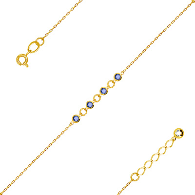 Браслет арт. ЦОФ4Б 4-5-Ж, Золото 585 Без эмали