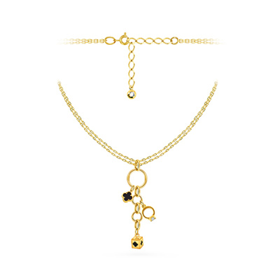 Колье арт. ПАНДЦ1К 15-7-66-Ж, Золото 585