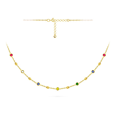 Колье арт. ЦШОФК 3-Р-2-Ж, Золото 585 Без эмали