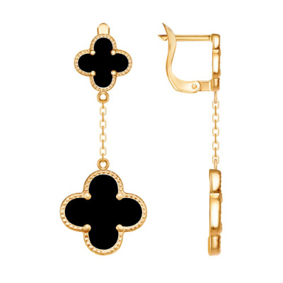 Серьги арт.СВВП 24-6-Ж, Золото 585