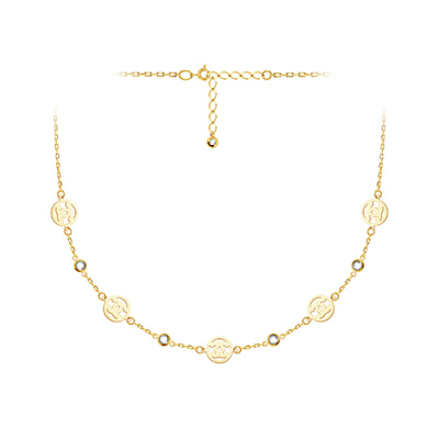 Колье арт. ЦОФЕ1К 7-1-3-Ж, Золото 585 Без эмали