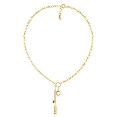 Колье арт. ПАНДМЦК 1-330-16-Ж, Золото 585