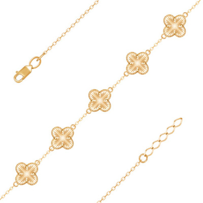 Браслет арт. ЦВБ 51-18-Ж, Золото 585