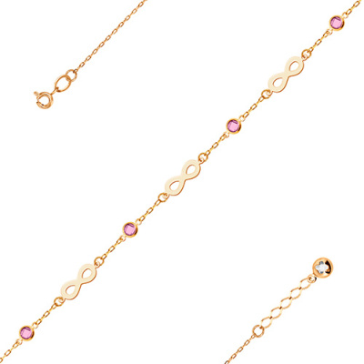 Браслет арт. ЦОФЕ1Б 3-9-5, Золото 585 Без эмали