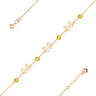 Браслет арт. ЦОФЕ1Б 13-12-9, Золото 585 Без эмали