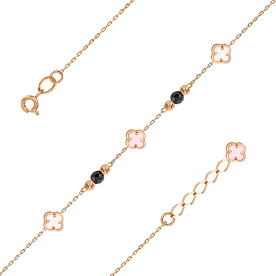 Браслет арт. ЦШВБПИР 5-9-1-2-1, Золото 585 Без эмали