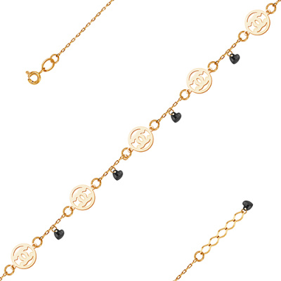 Браслет арт. ЦХБЕ1 7-3, Золото 585