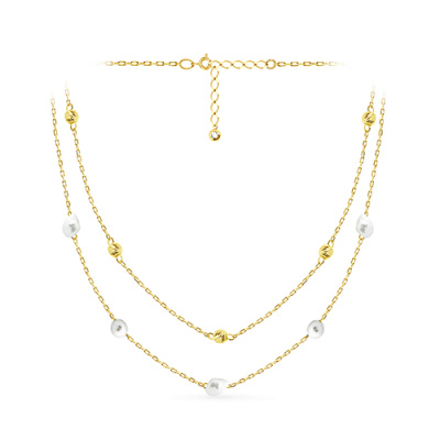 Колье арт. ЦШЖК 14-2-Ж, Золото 585