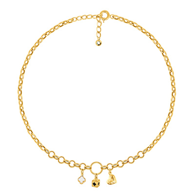 Колье арт. ПАНДМК 4-9-Ж, Золото 585