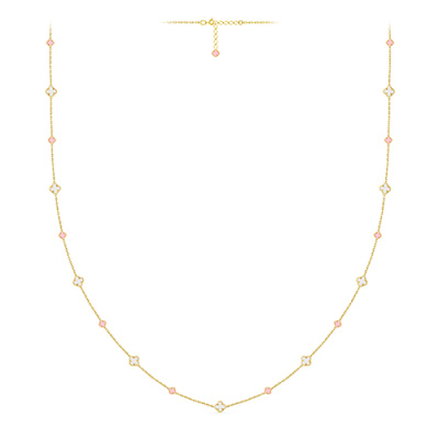 Колье арт. ЦВКПР 199-1-9-8-Ж, Золото 585