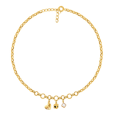 Колье арт. ПАНДМК 2-9-16-Ж, Золото 585