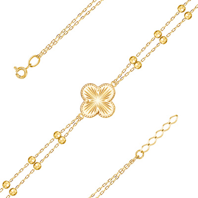 Браслет арт. ЦШВБ 15-18-3-12-Ж, Золото 585 Без эмали