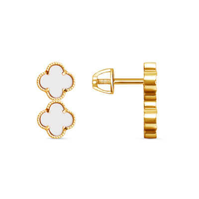 Серьги арт.СВПДУ 7-1-Ж, Золото 585