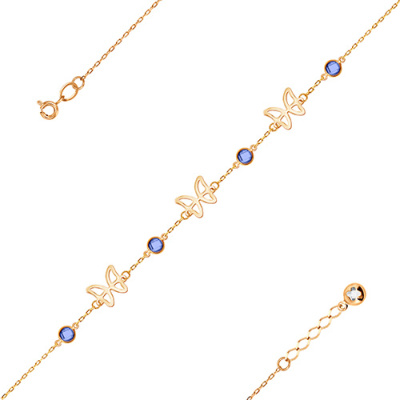 Браслет арт. ЦОФЕ1Б 13-5-9, Золото 585 Без эмали