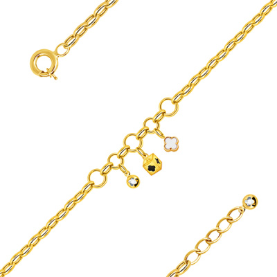 Браслет арт. ПАНДМБ 6-19-Ж, Золото 585 Без эмали