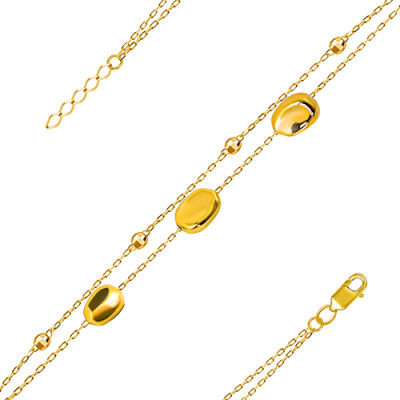 Браслет арт. ЦШКБ 2-3-Ж, Золото 585