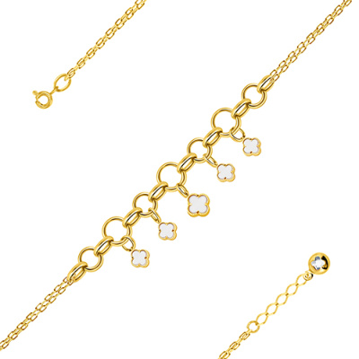 Браслет арт. ПАНДЦБ 2-2-Ж, Золото 585 Без эмали