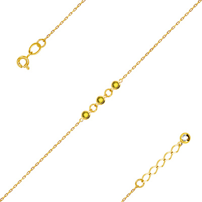 Браслет арт. ЦОФ3Б 4-12-Ж, Золото 585 Без эмали