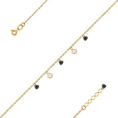 Браслет арт. ЦХБЕВП 7-1-3, Золото 585