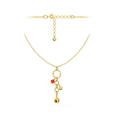 Колье арт. ПАНДЦ1К 15-19-26-1-Ж, Золото 585