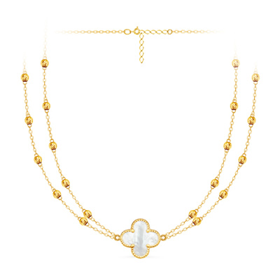 Колье арт. ЦВКПШ 15-5-2-12-Ж, Золото 585