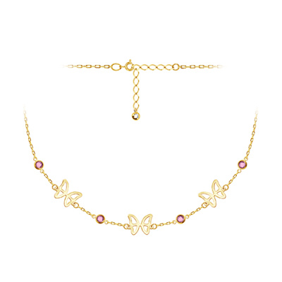 Колье арт. ЦОФЕ1К 3-9-9-Ж, Золото 585 Без эмали