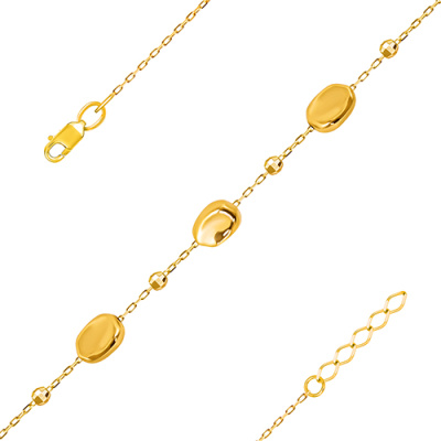 Браслет арт. ЦШКБ 1-3-Ж, Золото 585