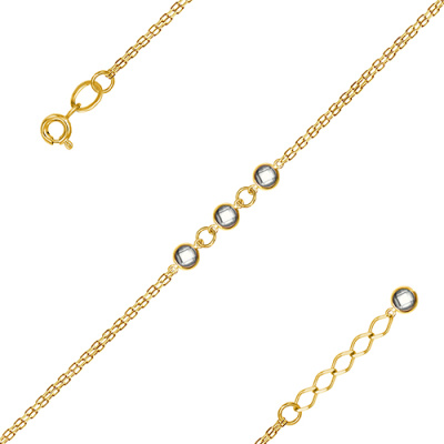 Браслет арт. ЦОФ1Б 5-1-Ж, Золото 585 Без эмали