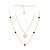 Колье арт. ЦВКПР 11-58-5-6-Ж, Золото 585