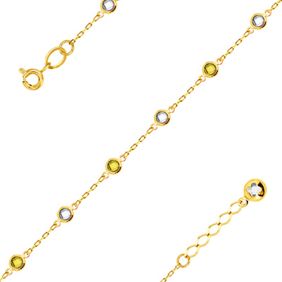 Браслет арт. ЦОФБР 4-1-12-Ж, Золото 585 Без эмали