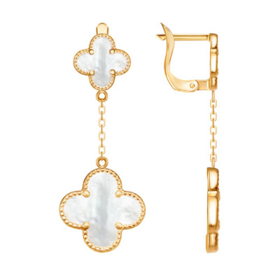 Серьги арт.СВВП 24-5-Ж, Золото 585