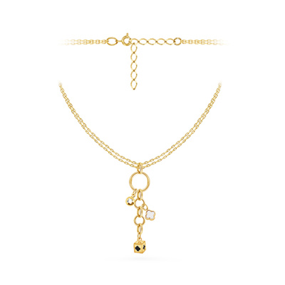 Колье арт. ПАНДЦ1К 15-19-Ж, Золото 585