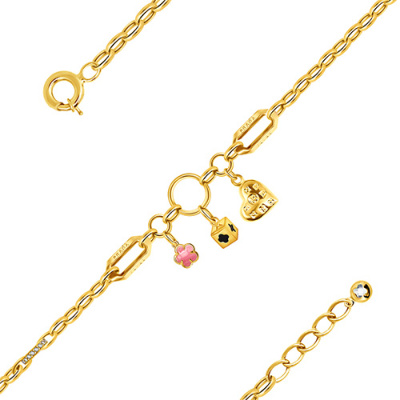 Браслет арт. ПАНДМБ 37-329-96-Ж, Золото 585 Без эмали