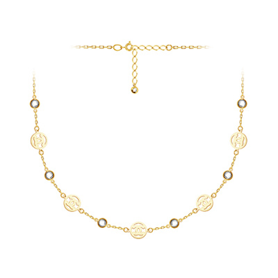 Колье арт. ЦОФЕ1К 15-1-3-Ж, Золото 585 Без эмали