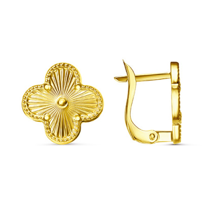 Серьги арт.СВ3 15-18-Ж, Золото 585