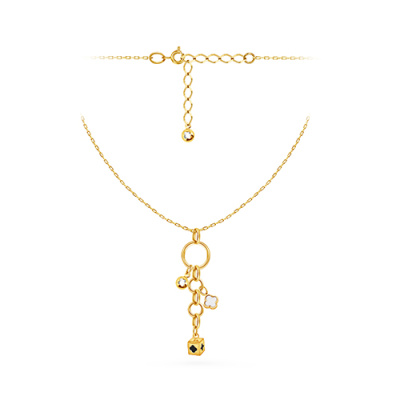 Колье арт. ПАНДЦ1К 15-19-1-Ж, Золото 585