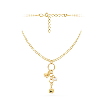 Колье арт. ПАНДЦ1К 15-9-16-Ж, Золото 585