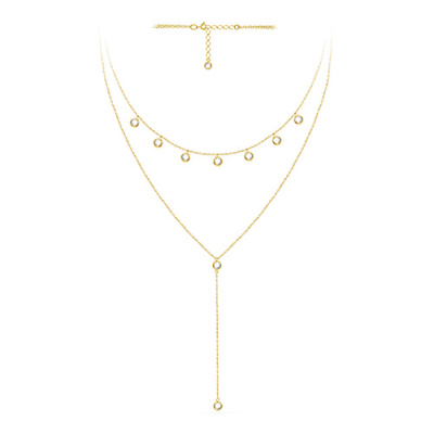 Колье арт. ЦОФДК 2-1-Ж, Золото 585 Без эмали