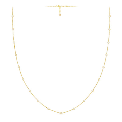 Колье арт. ЦВКП 198-1-Ж, Золото 585