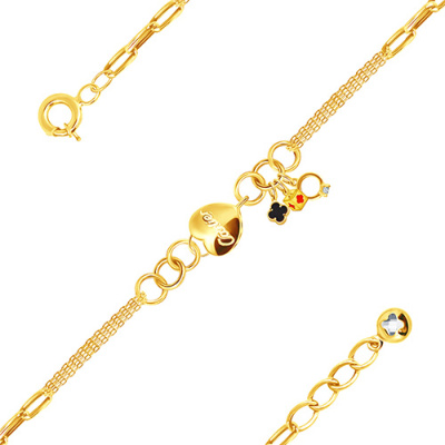 Браслет арт. ПАНДМЦБ 2-372-62-Ж, Золото 585 Без эмали