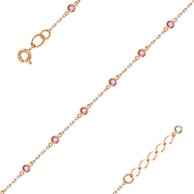 Браслет арт. ЦОФБ 3-9, Золото 585 Без эмали