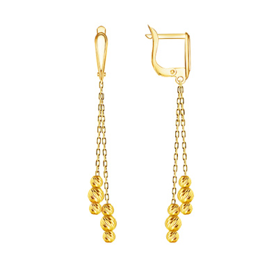 Серьги арт.СВШ 1-2-Ж, Золото 585