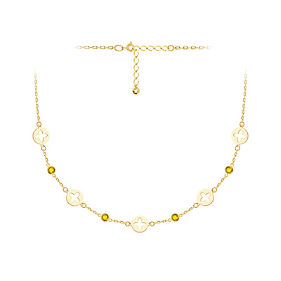 Колье арт. ЦОФЕ1К 7-12-1-Ж, Золото 585 Без эмали