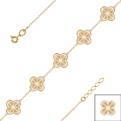 Браслет арт. ЦВБ 55-18, Золото 585