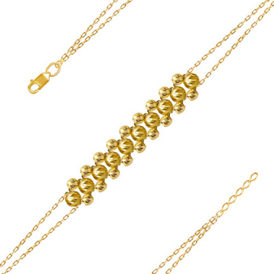 Браслет арт. ШБД 1-2-2-Ж, Золото 585