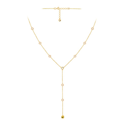 Колье арт. ЦОФВПК 1-1-Ж, Золото 585 Без эмали